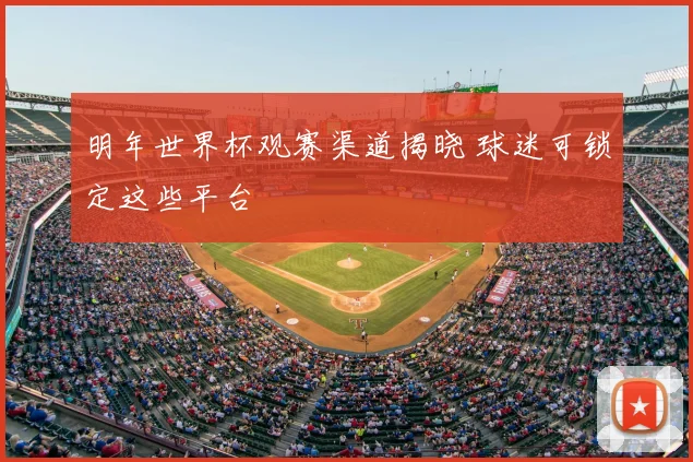 明年世界杯观赛渠道揭晓 球迷可锁定这些平台