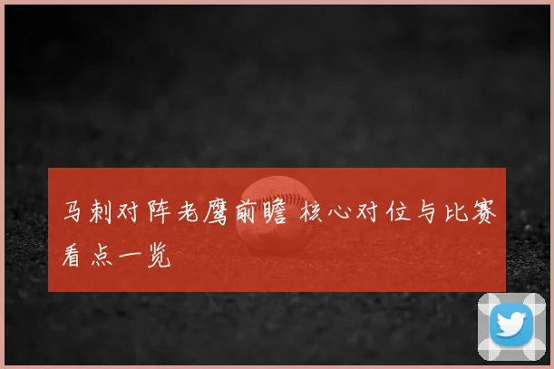 马刺对阵老鹰前瞻 核心对位与比赛看点一览